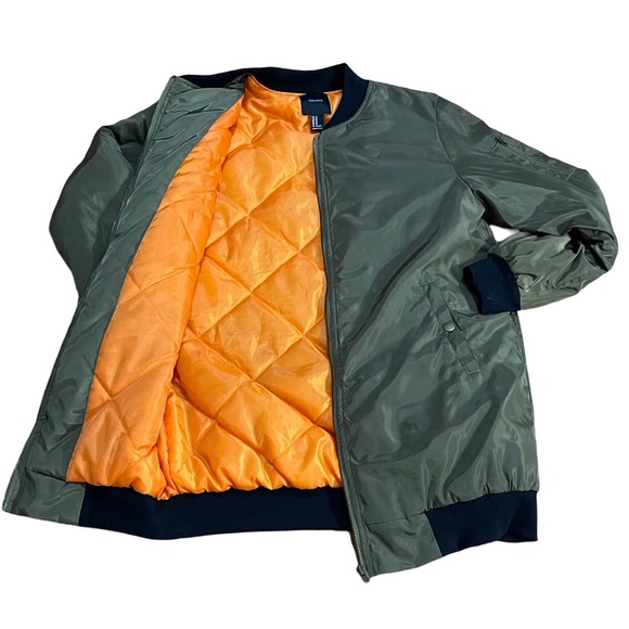CLOSING SALE - New - Extended Olive Bomber Jacket - Picture 8 of 8